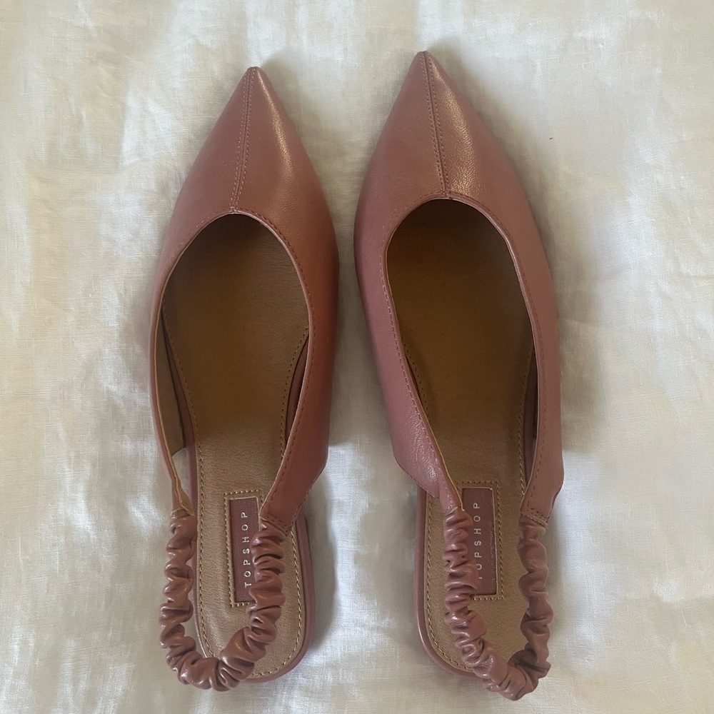 Dusky Pink Slingback Shoes